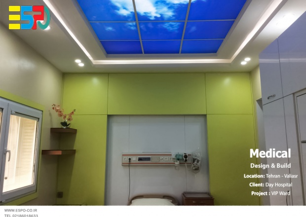 طراحی بیمارستان دی بخش اتاق های خصوصی